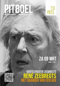 Verteltheater Zeebregts brengt: René Zeebregts met Dagboek van een gek AFFICHE