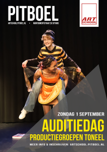 auditiedag toneel pitboel art school 2024-2025 affiche