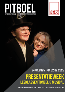 affiche, 1e presentatieweek 2024-2025 pitboel art school